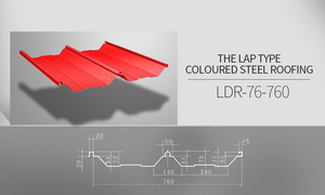 Color Steel Roofing Sheet  LDR-73-760